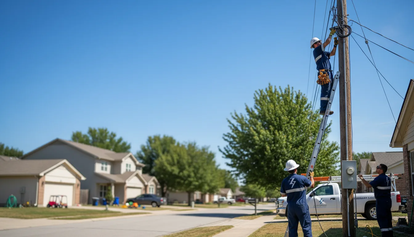 Residential electrician providing installation services in Uneeda, WV